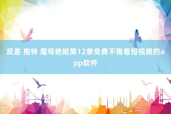 反差 推特 魔母艳姬第12章免费不雅看短视频的app软件