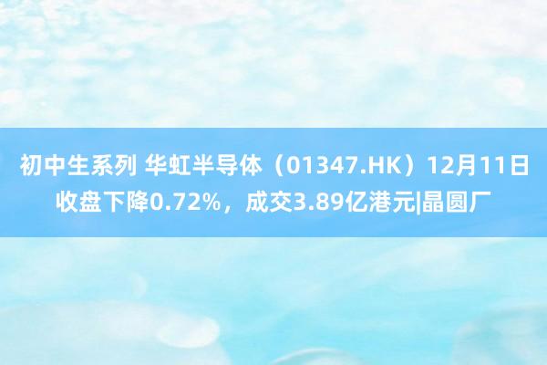 初中生系列 华虹半导体（01347.HK）12月11日收盘下降0.72%，成交3.89亿港元|晶圆厂