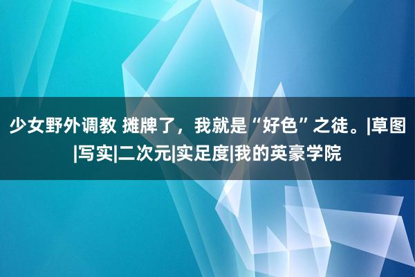 少女野外调教 摊牌了，我就是“好色”之徒。|草图|写实|二次元|实足度|我的英豪学院