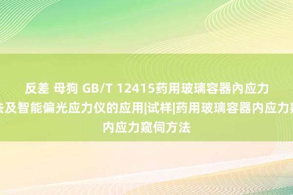 反差 母狗 GB/T 12415药用玻璃容器內应力窥伺方法及智能偏光应力仪的应用|试样|药用玻璃容器内应力窥伺方法