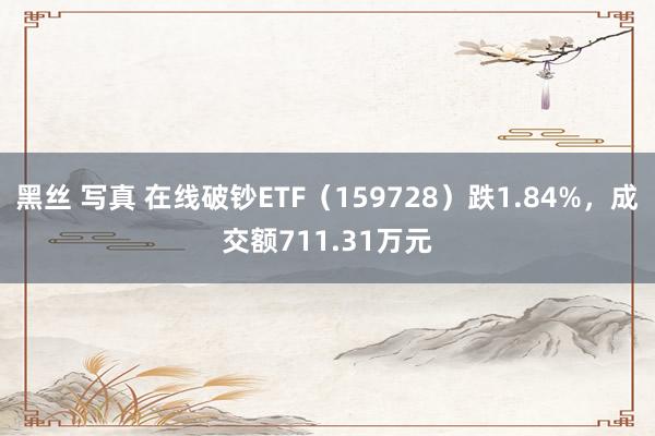 黑丝 写真 在线破钞ETF（159728）跌1.84%，成交额711.31万元